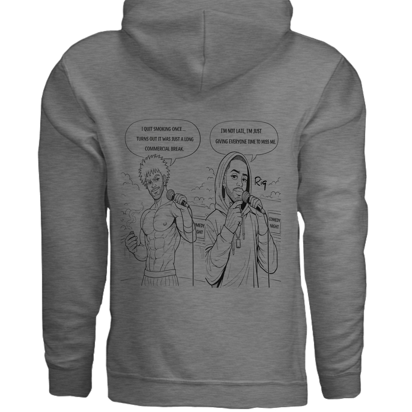 GRAPHITE HEATHER - BACK